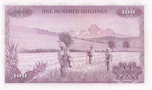 100 Shilingi 1972 p.10c unc-